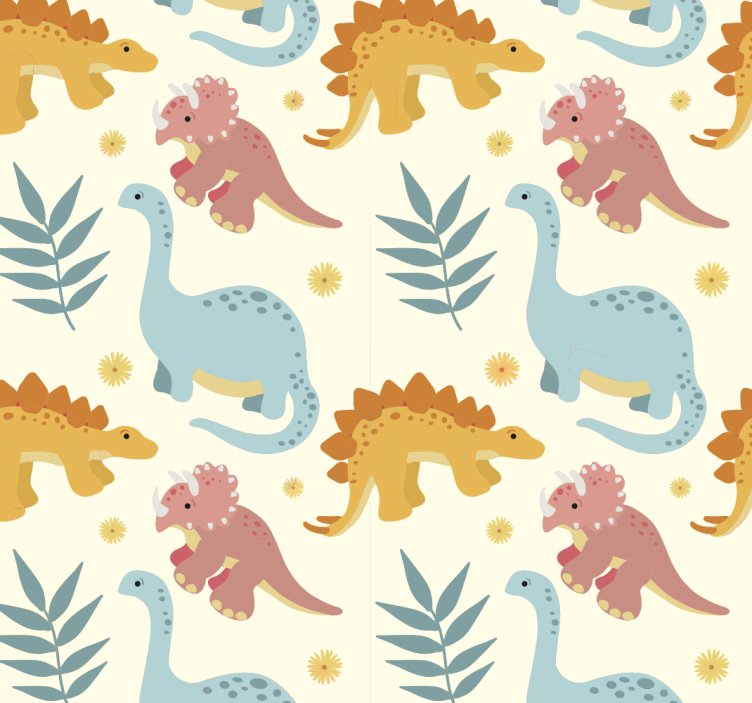 Minimalist style dinosaur window blind - TenStickers