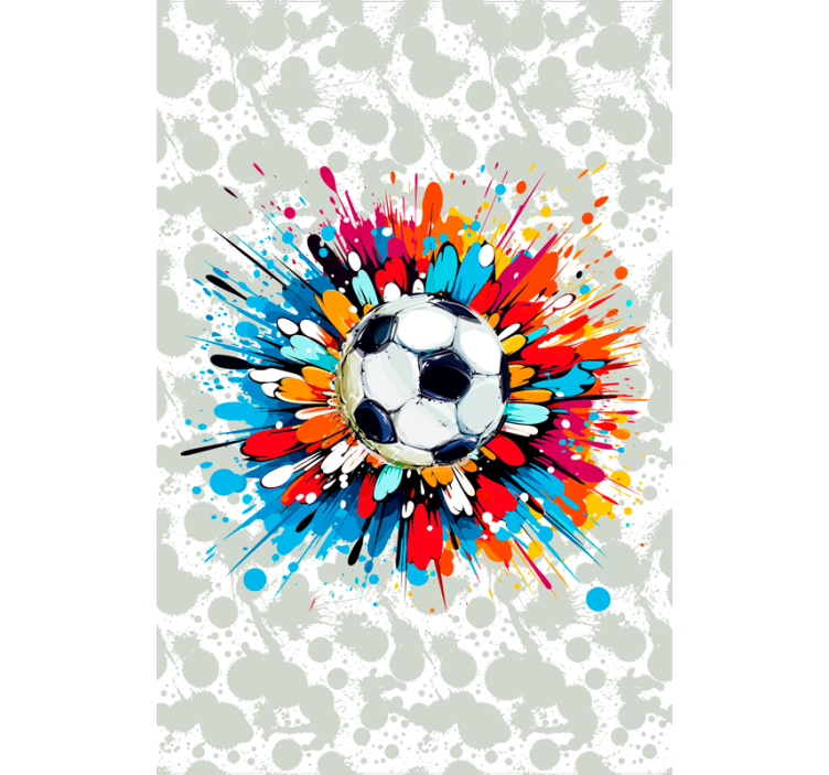 Explosion soccer window blind - TenStickers