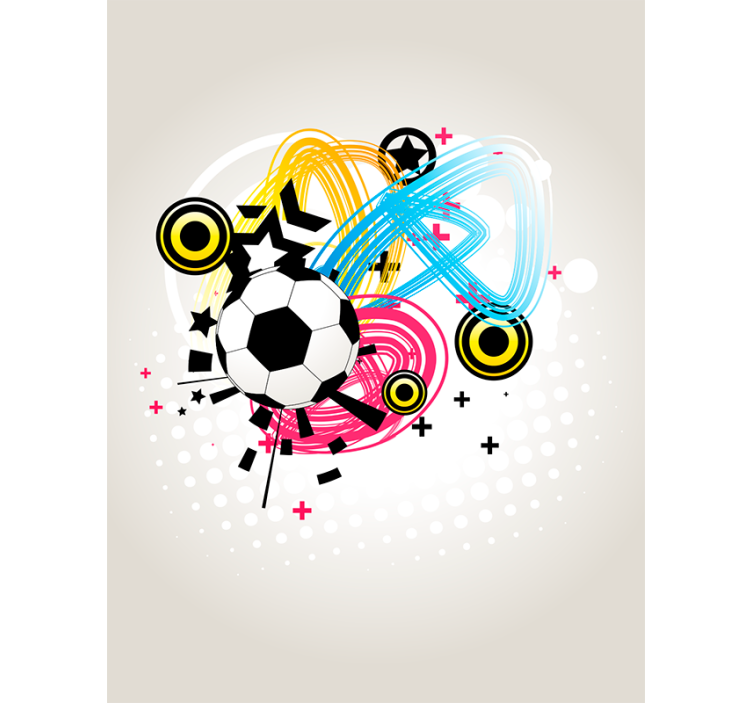 Passion in motion soccer roller blind - TenStickers