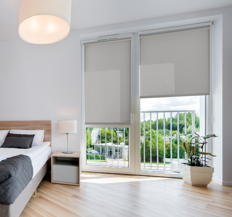 Grey translucent living room blind - TenStickers