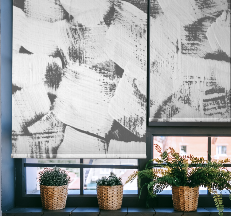 Abstract Brush Strokes texture and pattern roller blind - TenStickers