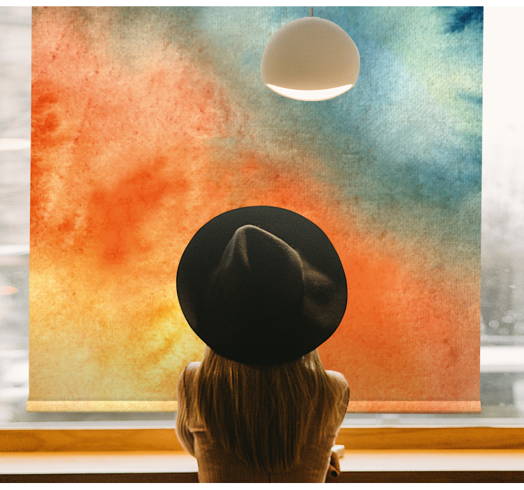 Abstract Color Blend texture and pattern roller blind - TenStickers