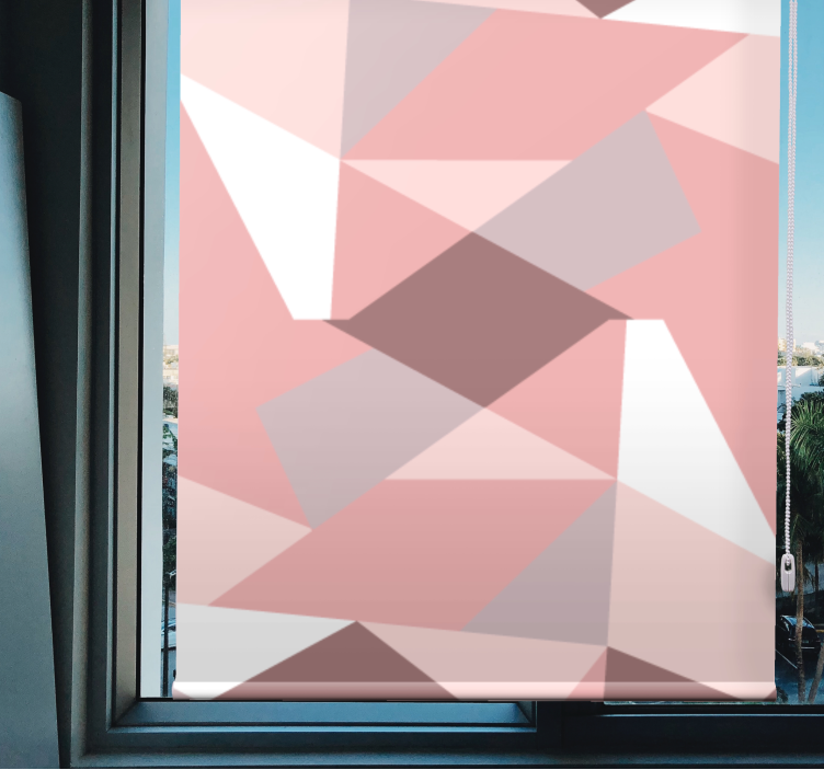 Abstract Geometric Shapes roller blind - TenStickers