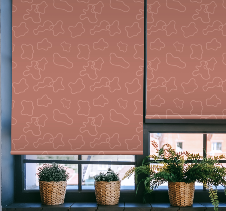 Abstract Organic Shapes roller blind - TenStickers