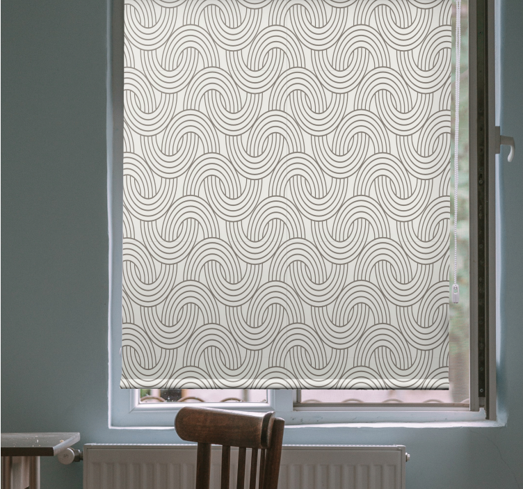 Art deco illusion pattern Flower blind - TenStickers