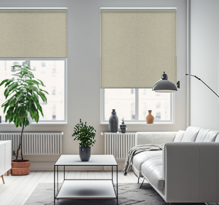 Beige fabric texture Living room blind - TenStickers