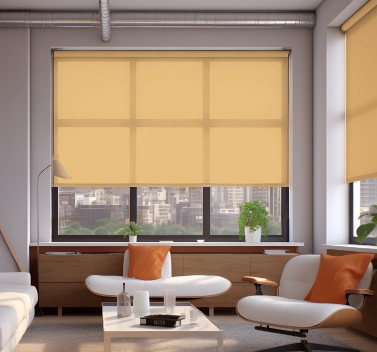 Beige color Living room blind - TenStickers