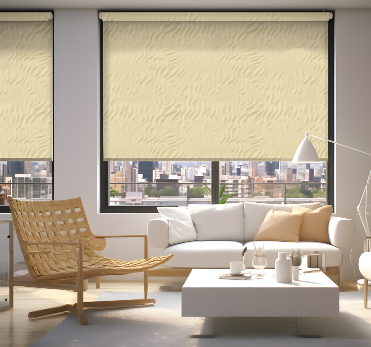 Beige sand texture Living room blind - TenStickers