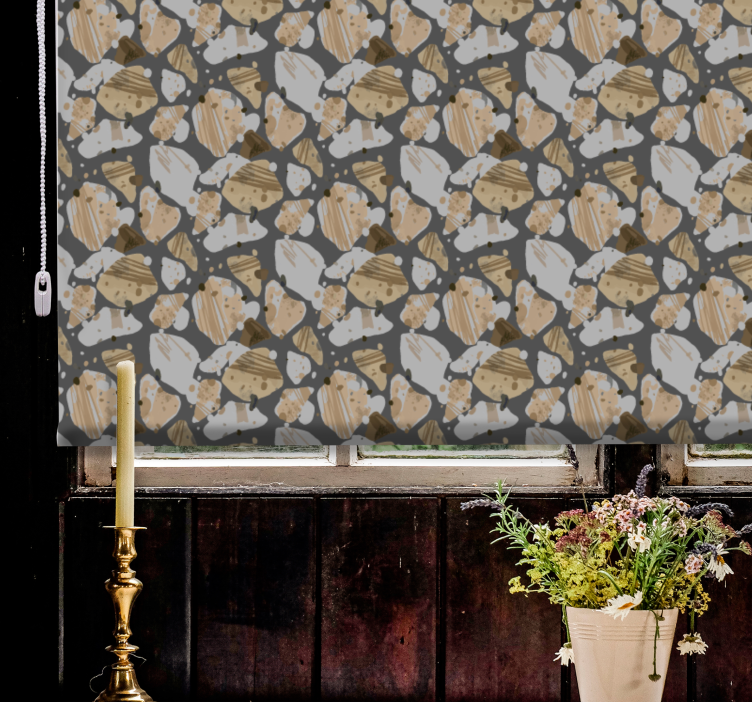 Big terrazo pattern hallway roller blind - TenStickers