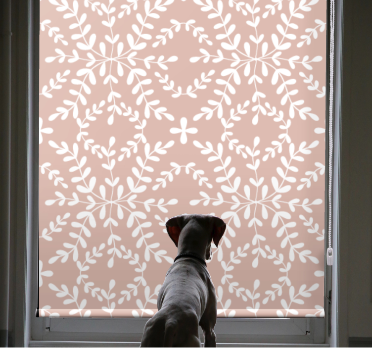 Botanical Leaf Theme flowers and plants roller blind - TenStickers