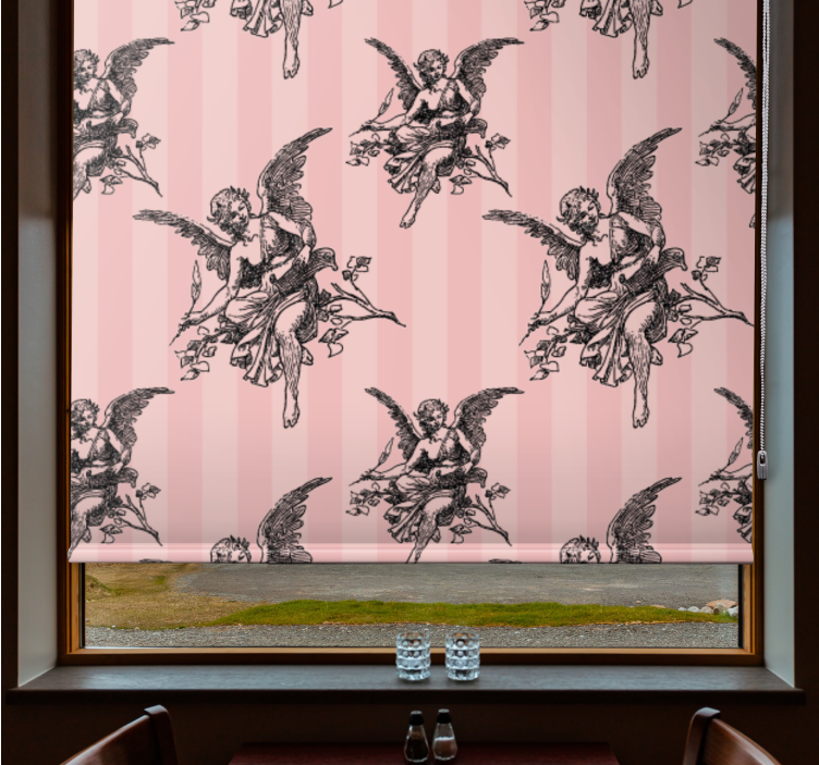 Cherub Motif Design roller blind - TenStickers