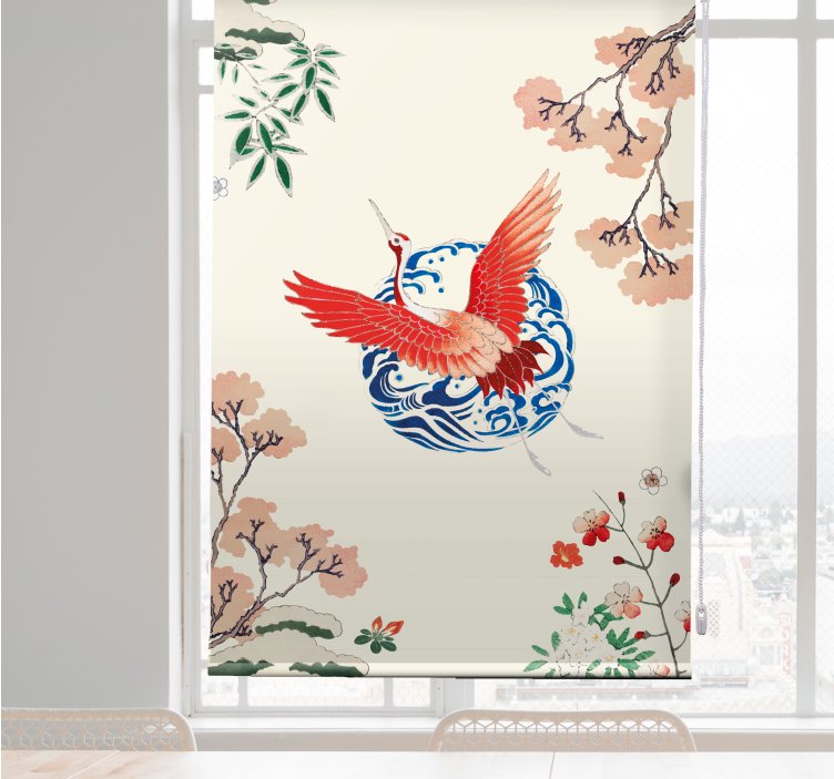 Chinoiserie More vintage roller blind - TenStickers