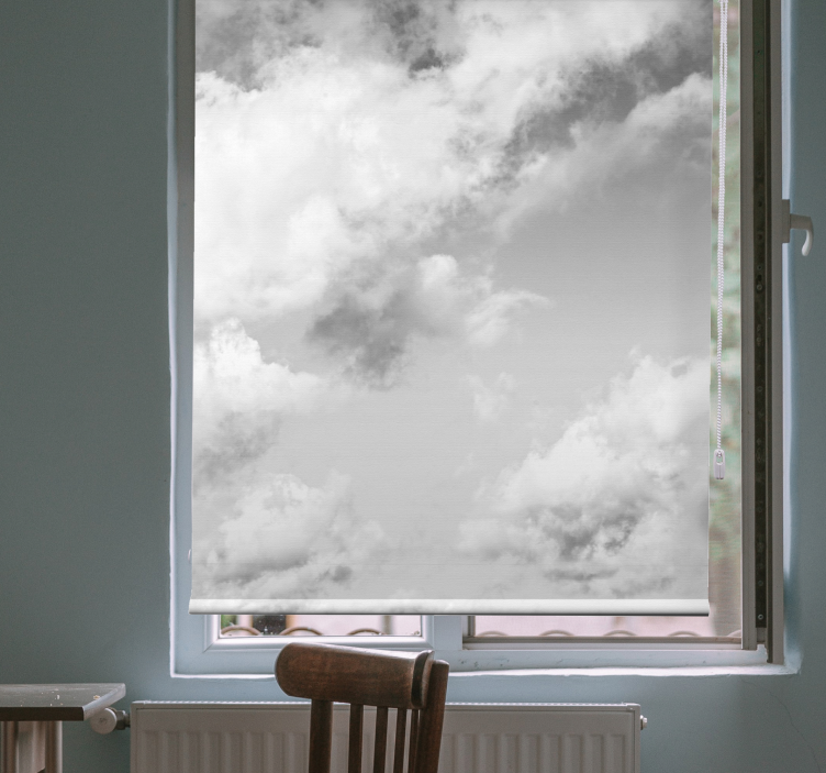 Cloudy Sky View cloud roller blind - TenStickers