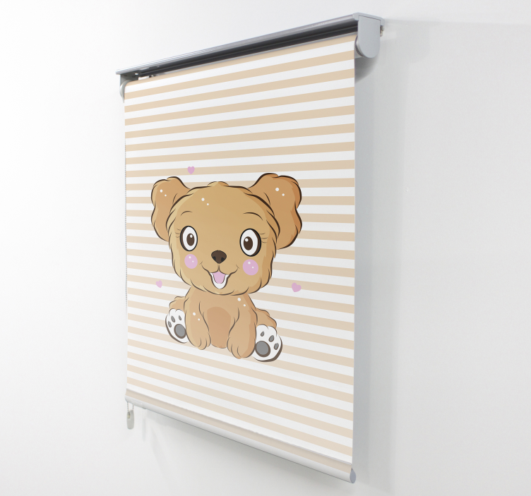 Cute Puppy Illustration animal roller blind - TenStickers