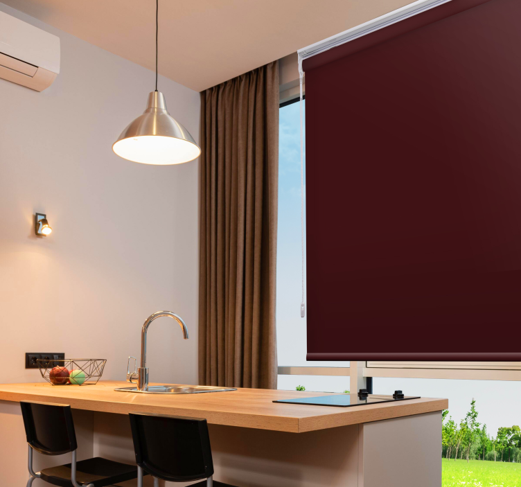 Dark Land window roller blind - TenStickers
