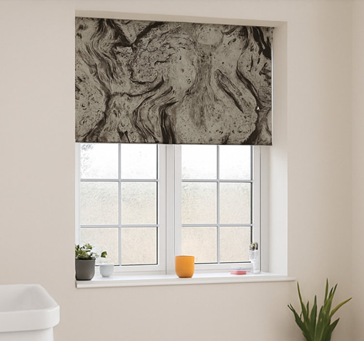 Dark marble texture bathroom roller blind - TenStickers