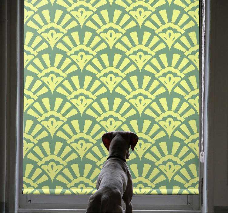 Elegant Leaf Theme texture and pattern roller blind - TenStickers