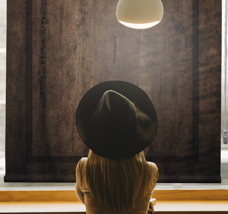 Elegant Silhouette rustic roller blind - TenStickers