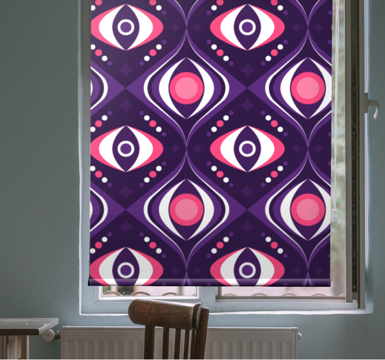 Eye-catching patterns original roller blind - TenStickers