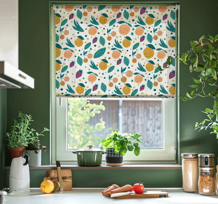 Fruit flavours kitchen roller blind - TenStickers