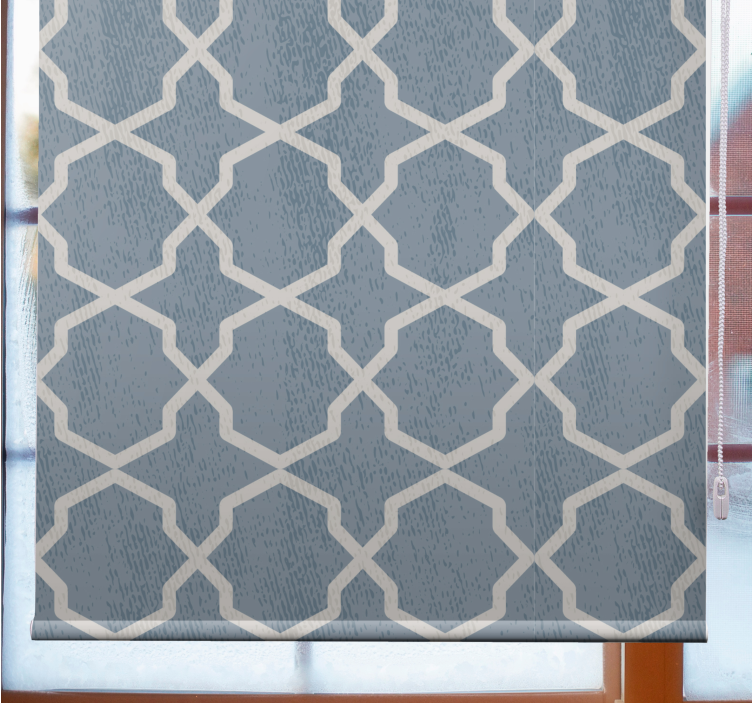 Geometric layout approach modern roller blind - TenStickers