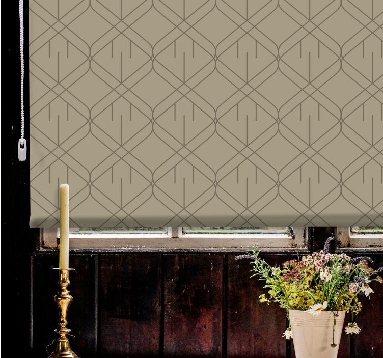 Geometric modern pattern living room roller blind - TenStickers