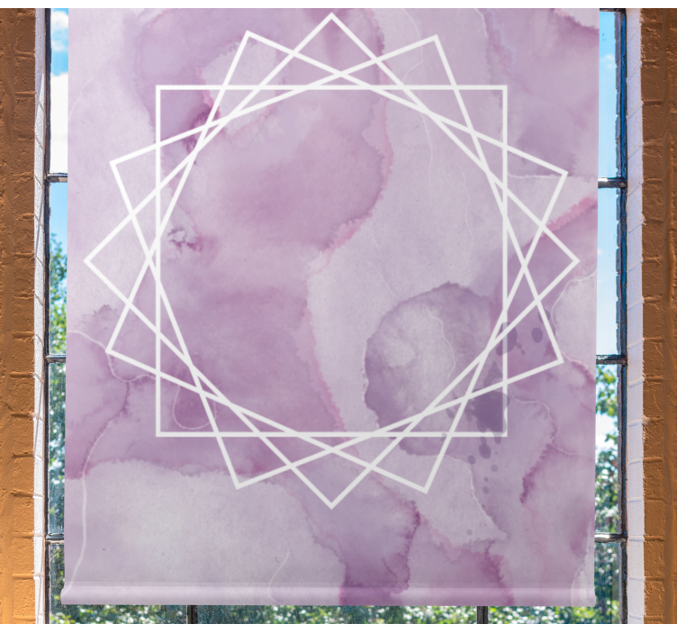 Aquarella elegant star texture and pattern roller blind - TenStickers