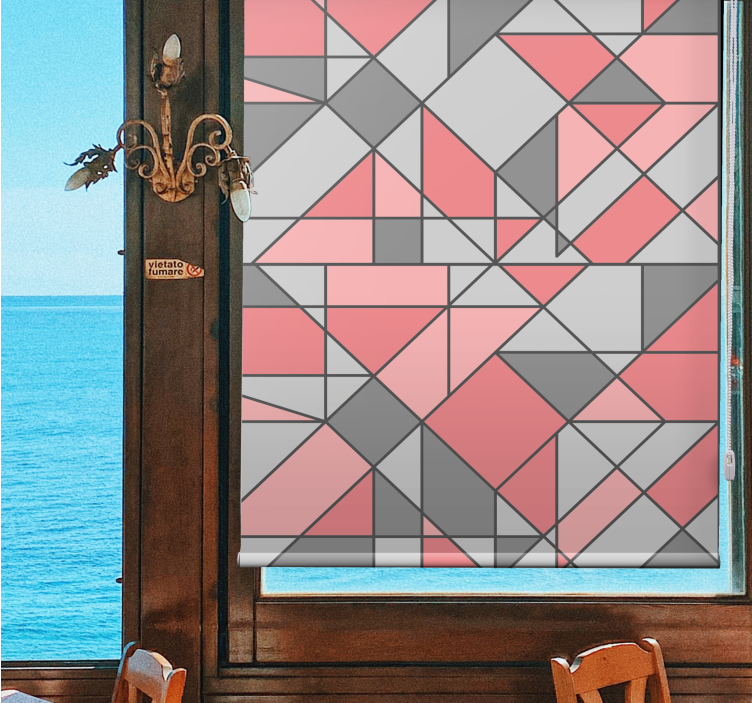 Geometric Shape Arrangement texture and pattern roller blind - TenStickers