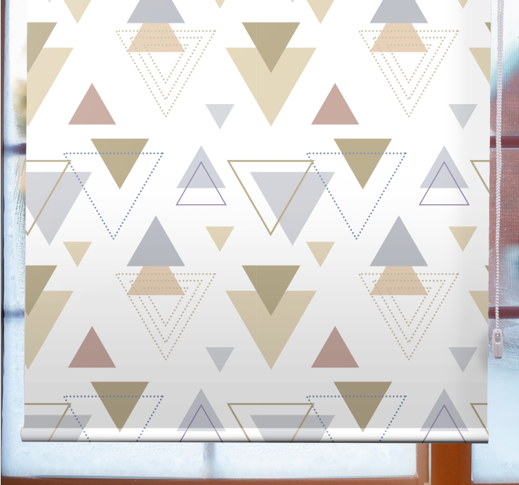 Geometric Triangle Theme modern roller blind - TenStickers