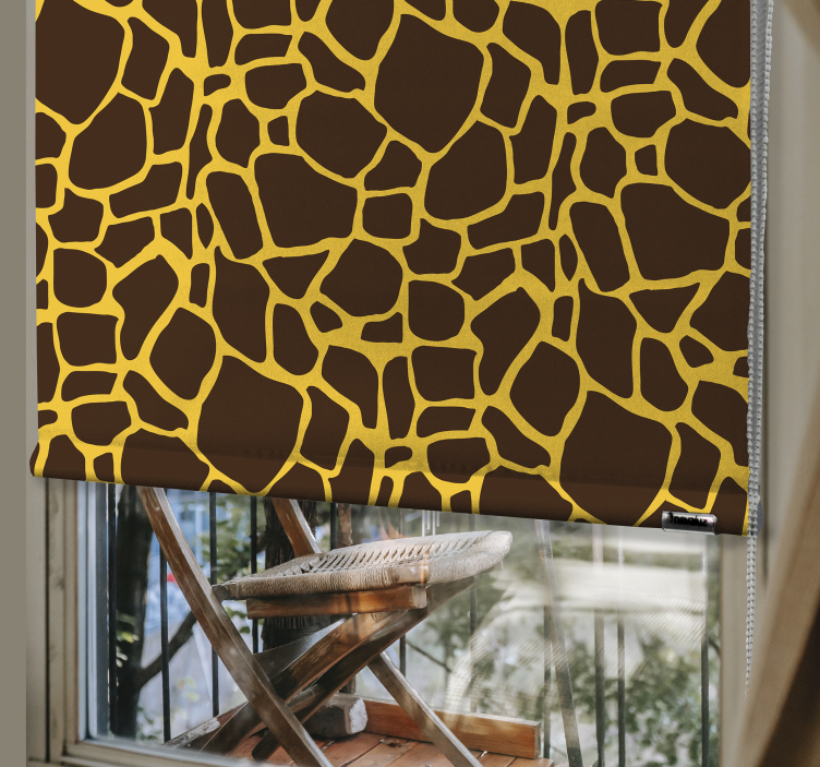 Giraffe Pattern animal roller blind - TenStickers