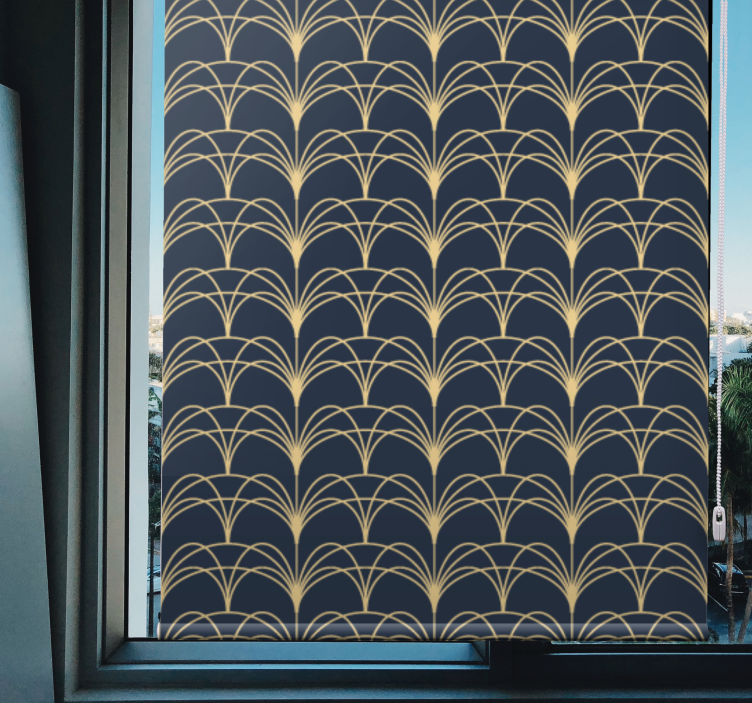 Gold arches elegant roller blind - TenStickers