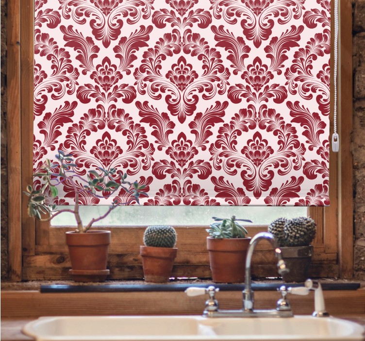 Graceful Botanical Elements elegant roller blind - TenStickers