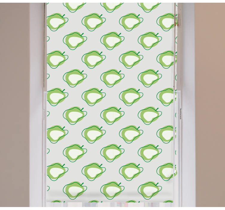 Green modern apples Fruit and vegetable blind - TenStickers