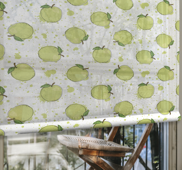 Green pattern Fruit and vegetable blind - TenStickers