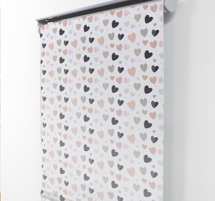 Pastel Pattern romantic roller blind - TenStickers