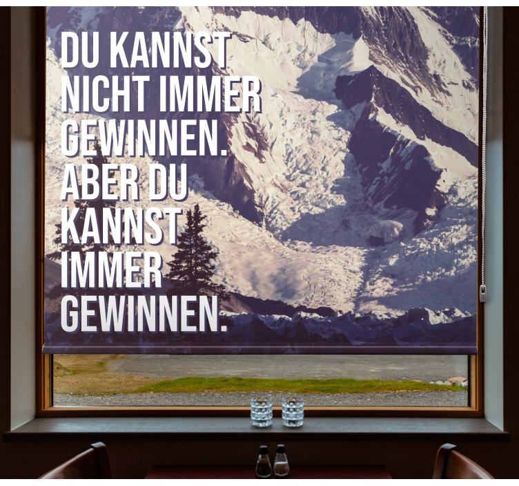 Immer Gewinnen Mountain Peaks office roller blind - TenStickers