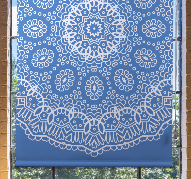 Lace doily Living room roller blind - TenStickers