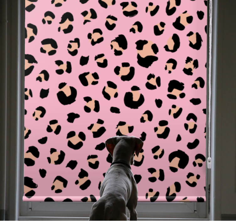 Leopard print patterns animal roller blind - TenStickers
