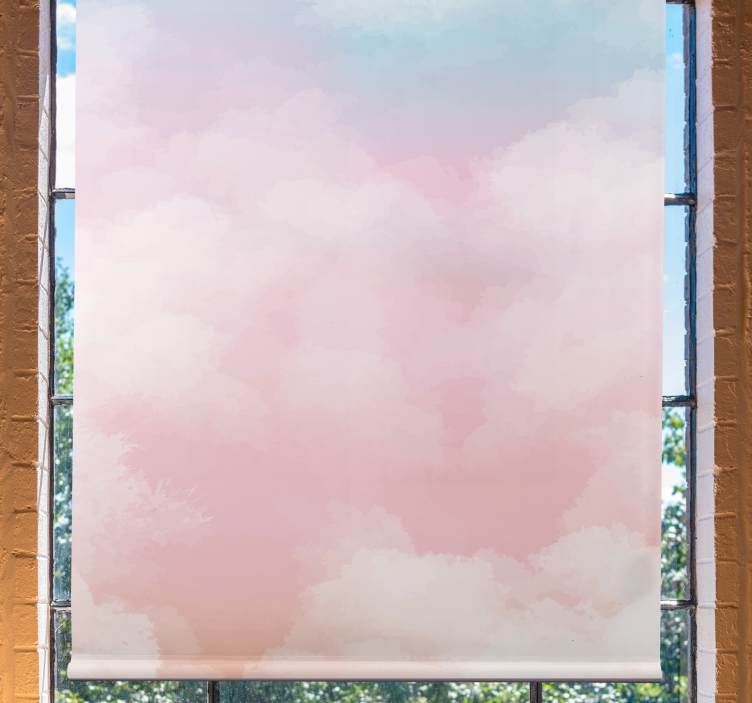Light blue and pink texture Cloud blind - TenStickers