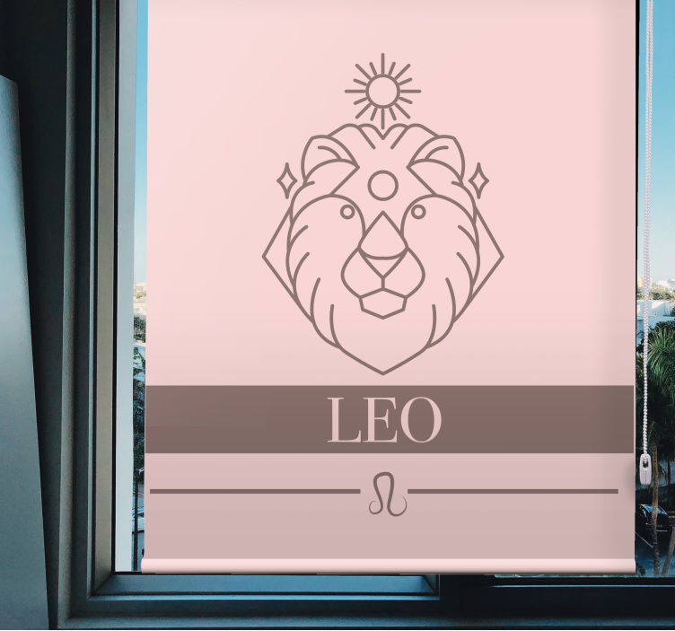 Lion Zodiac Symbol original roller blind - TenStickers
