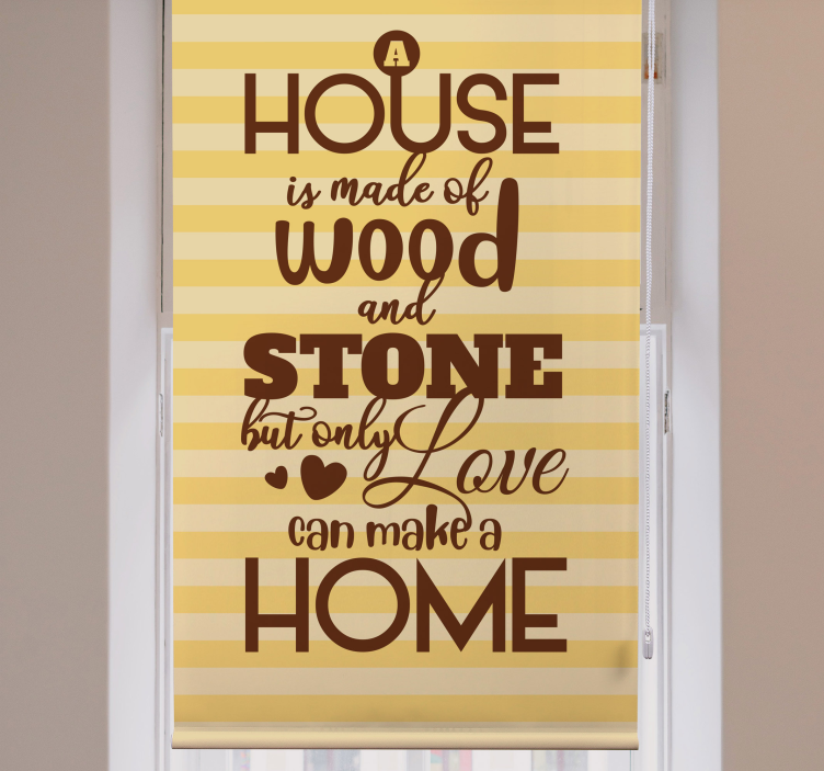 Long deep quote Dining room blind - TenStickers