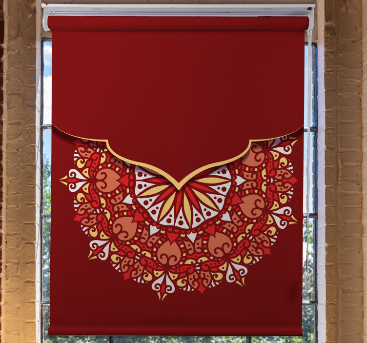 luxury colorful mandala Living room blind - TenStickers