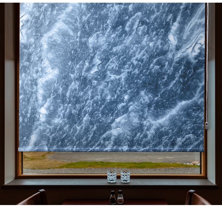 Marble-inspired pattern texture and pattern roller blind - TenStickers