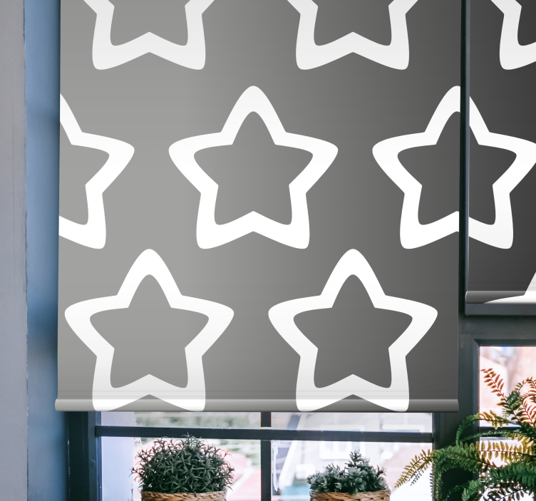 Metal star gradient  Modern blind - TenStickers