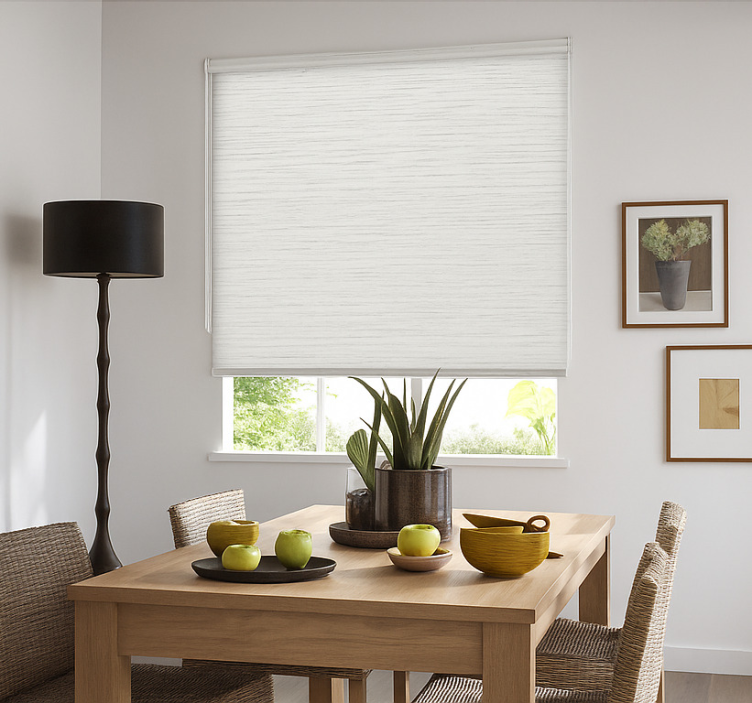 Off-white beech tree effect  dining room roller blind - TenStickers