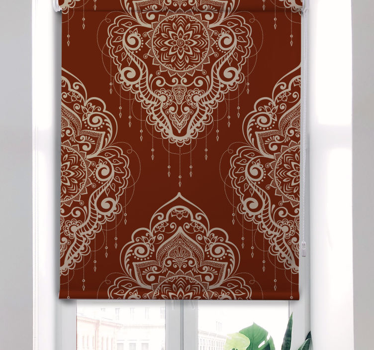 Ornate Mandala Design art roller blind - TenStickers