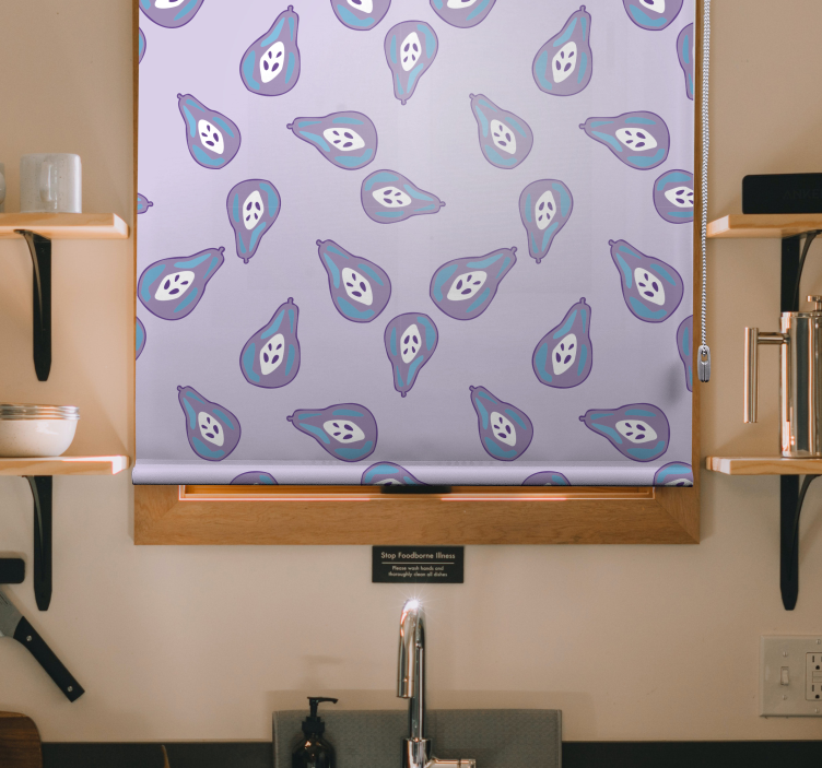Pears pattern Fruit and vegetable blind - TenStickers