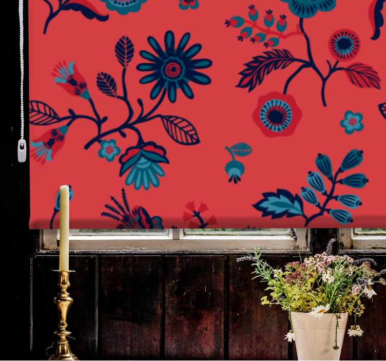 Polish pattern Flower blind - TenStickers