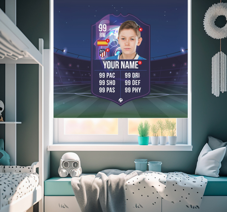 Soccer player card children blind - TenStickers