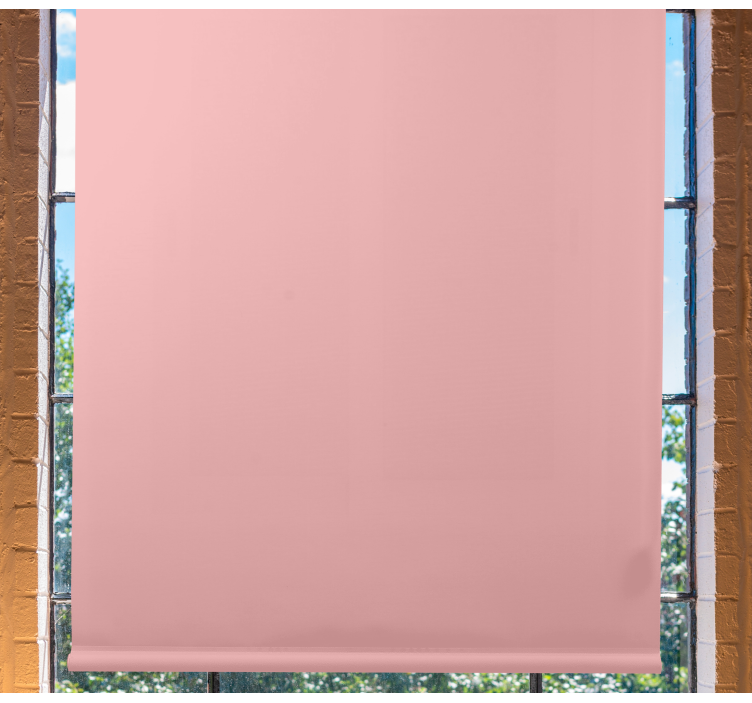 Soft Pink Hue opaque roller blind - TenStickers